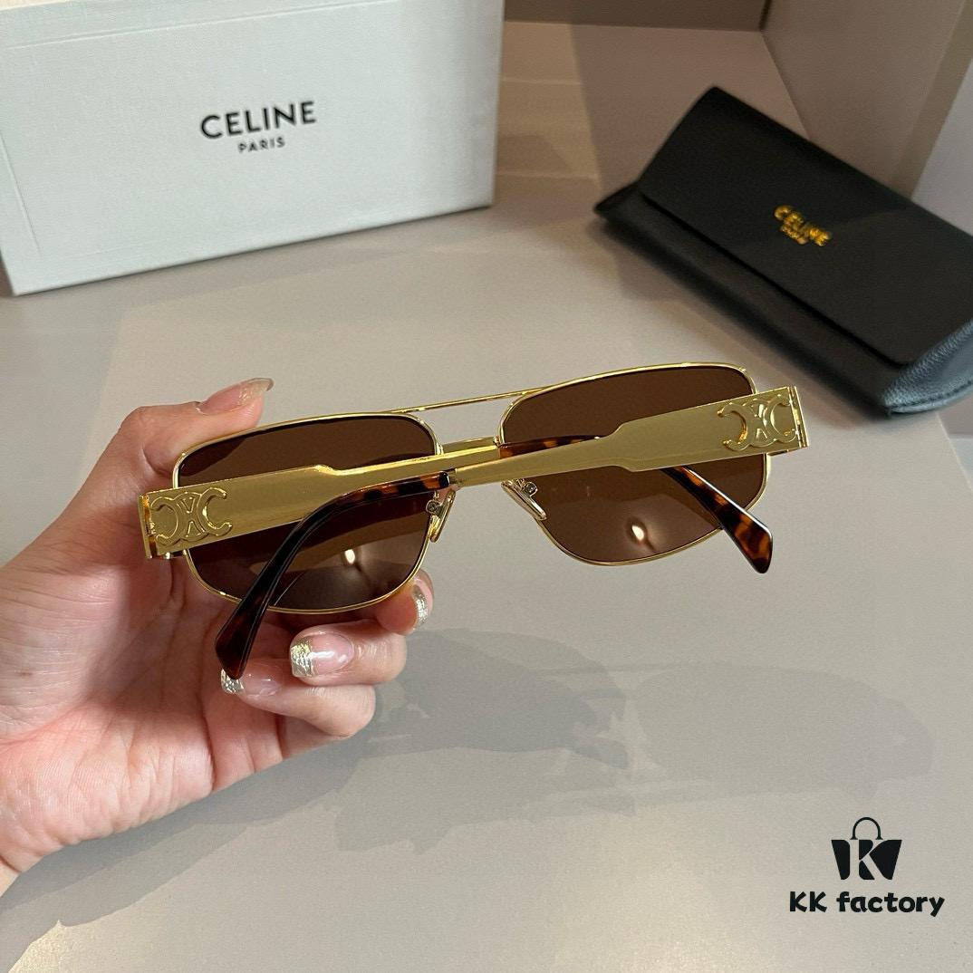 6931ab13ccd8ab3d7af9f75c Celine Retro Small Round Sunglasses, Classic Arc de Triomphe Style, Low-Key and Timeless Design