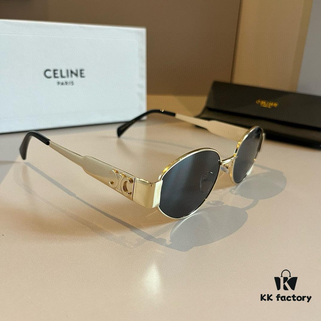 Lisa's Same Celine Retro Round-Framed Sunglasses, the 'Egg Superman' Style from Celine, Also Known as the Arc de Triomphe Model, Has Been Extremely Popular and Hard to Get