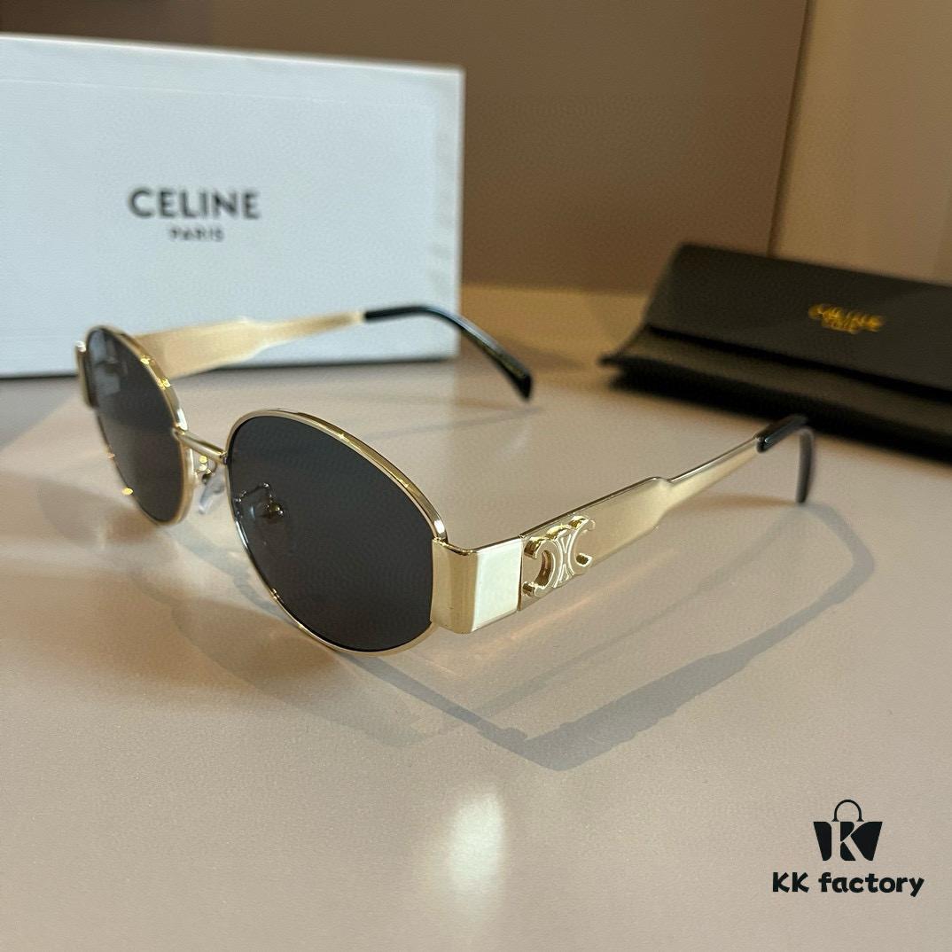 Lisa's Same Celine Retro Round-Framed Sunglasses, the 'Egg Superman' Style from Celine, Also Known as the Arc de Triomphe Model, Has Been Extremely Popular and Hard to Get