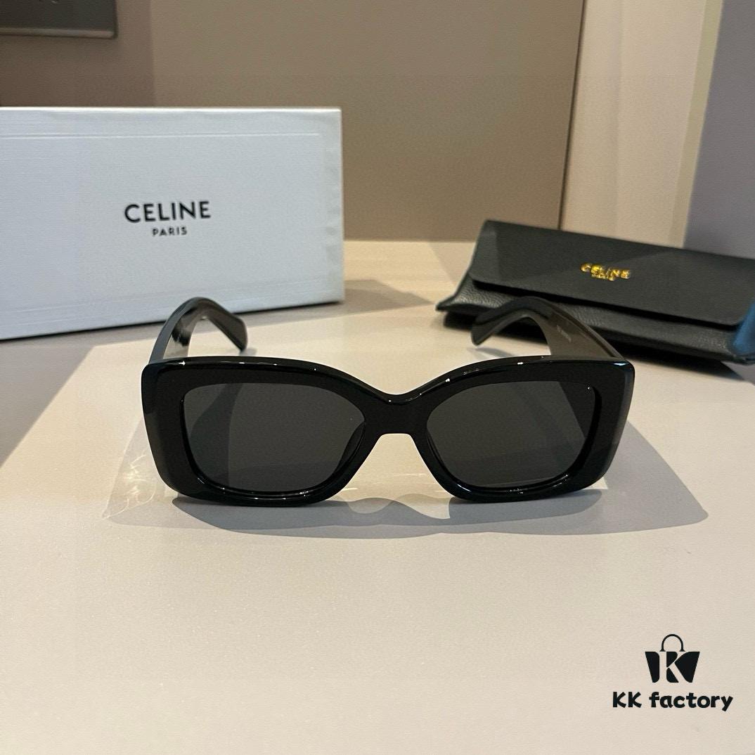 6931ab1accd8ab3d7af9f7ca Celine New Women's Sunglasses, Large Temple Design, Elegant High-End Sunglasses