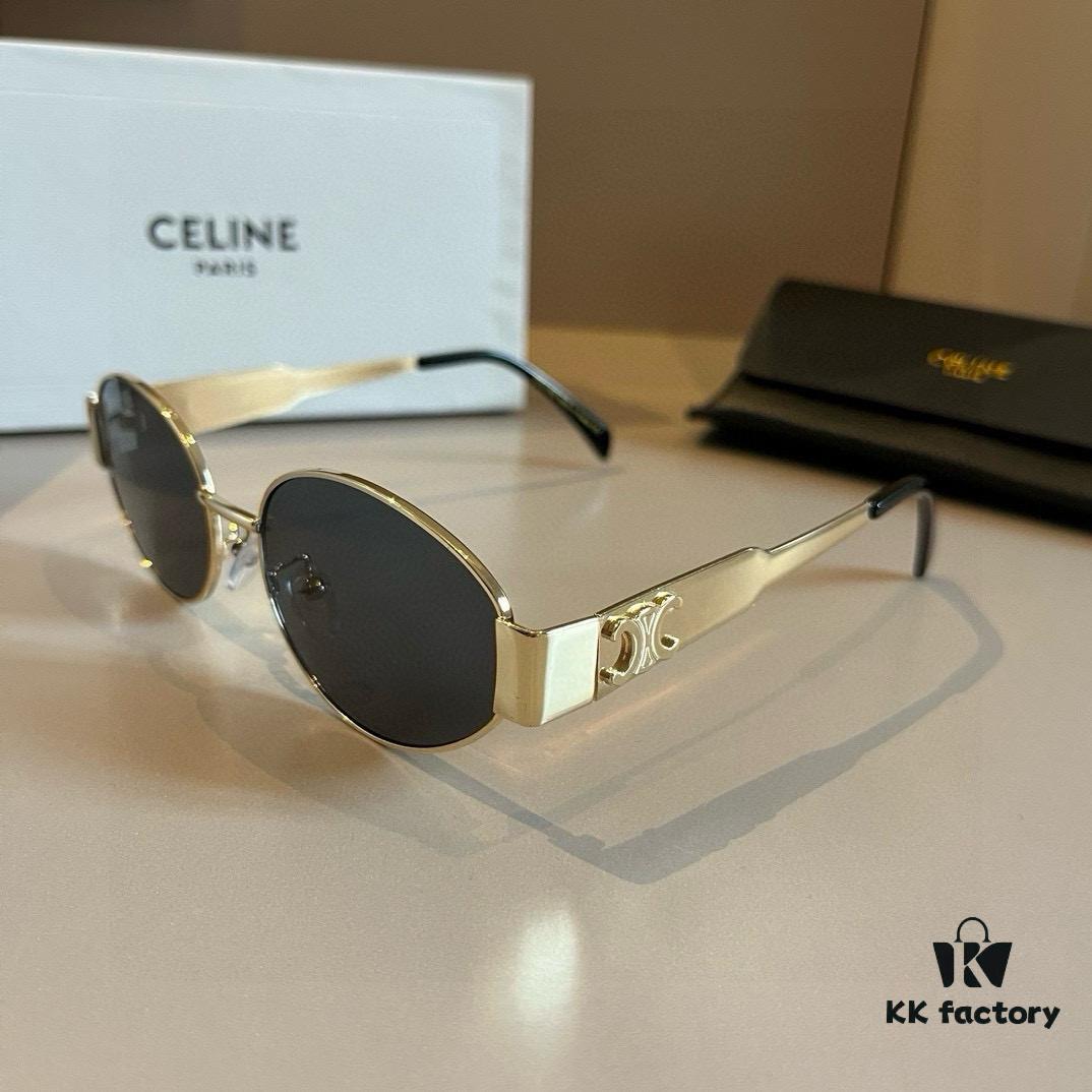 6931ab27ccd8ab3d7af9f886 Lisa's Same Celine Retro Round-Framed Sunglasses, the 'Egg Superman' Style from Celine, Also Known as the Arc de Triomphe Model, Has Been Highly Popular and Hard to Get