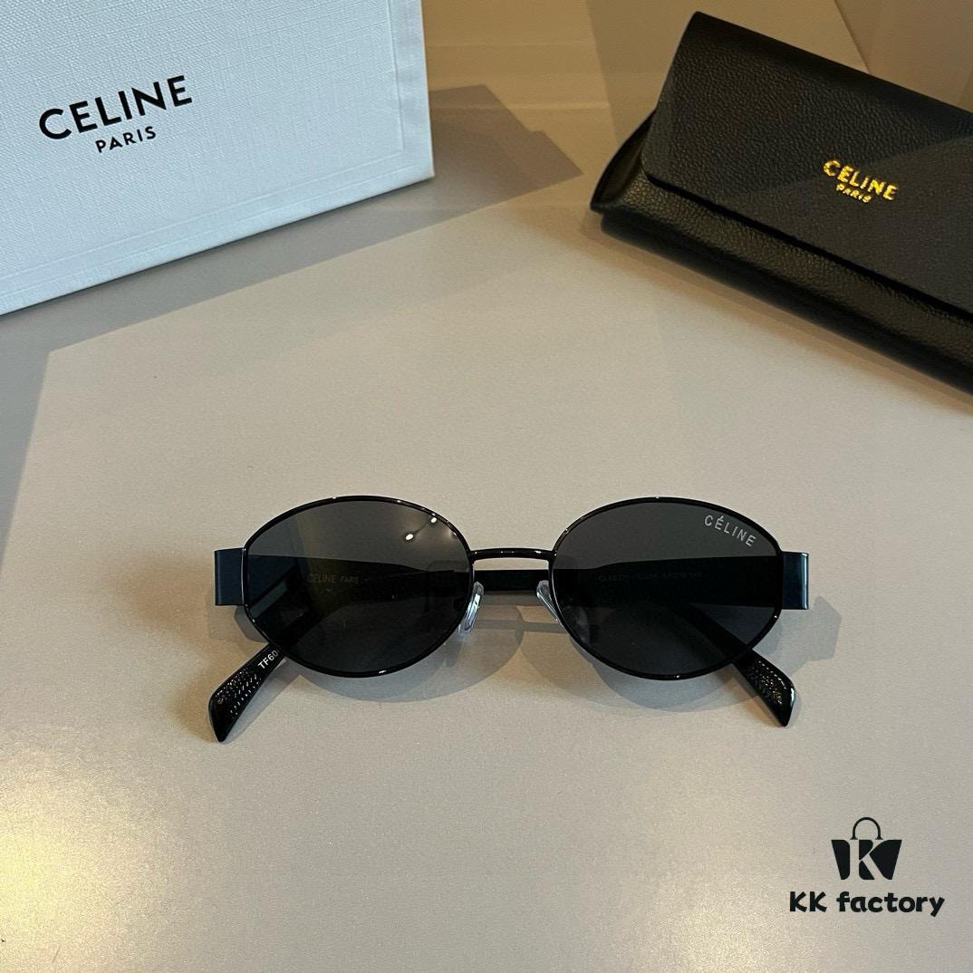 6931ab27ccd8ab3d7af9f892 Lisa's Same Celine Retro Round-Framed Sunglasses, the 'Egg Superman' Style, Always Popular with the Arc de Triomphe Design, Hard to Get