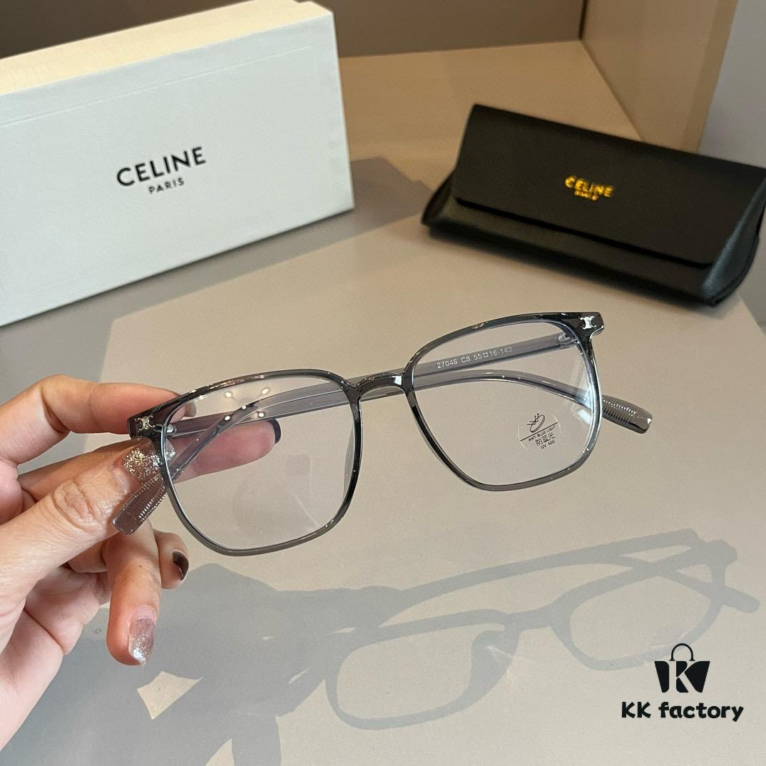 Celine Optical Glasses 2024 Official Pre-Spring New Arrival, Popular Large-Frame Sunglasses Worn by Many Celebrities, Polarized Ultra-Clear Sun Glasses