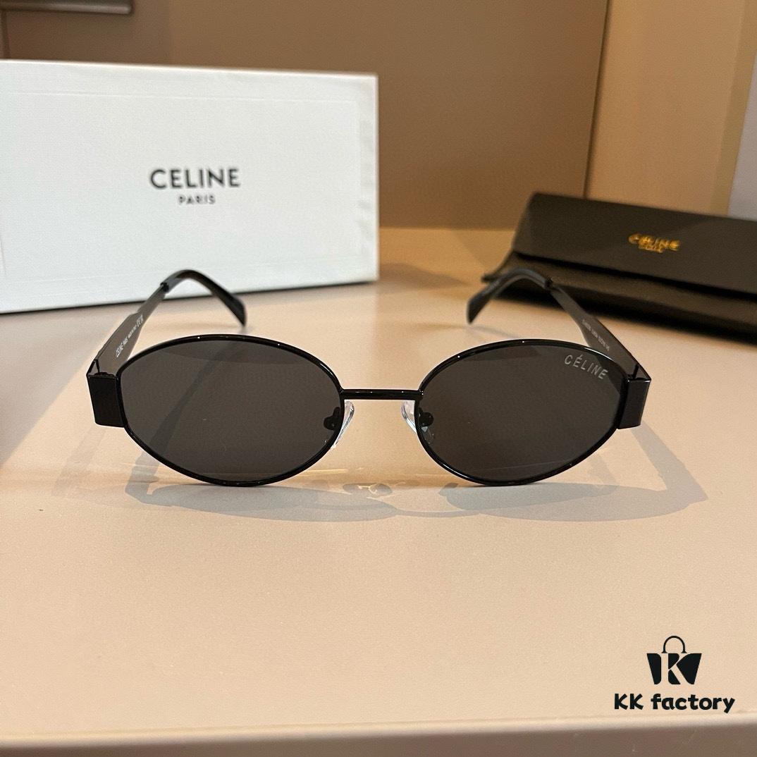 6931ab2eccd8ab3d7af9f8f0 Lisa's Same Celine Retro Round Frame Sunglasses, the 'Egg Superman' Style from Celine, Always Popular and Hard to Get