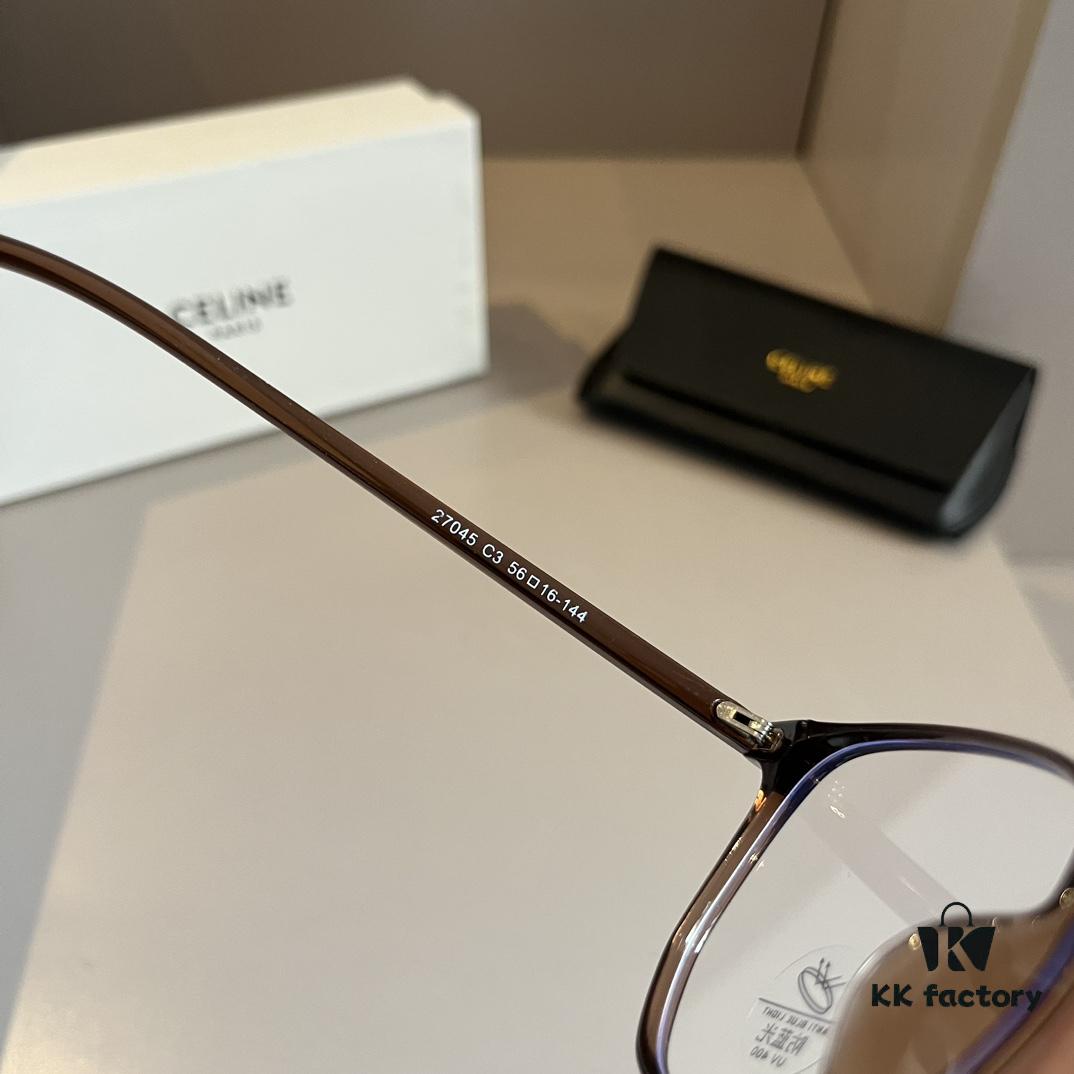 Celine Optical Frame 2024 Official Early Spring New Arrival, Popular Large-Frame Sunglasses Worn by Numerous Celebrities, Polarized Ultra-Clear Sunglasses