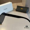 Celine New Archlight Sunglasses CL40222U, Same as Lisa's Oval Frame with Thick Metal Temples Exuding a Retro Vibe