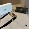 6931ab3fccd8ab3d7af9f9ef Celine New Archlight Sunglasses CL40222U, Same as Lisa's Oval Frame with Thick Metal Temples Exuding a Retro Vibe