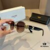 6931ab3fccd8ab3d7af9f9f1 Celine New Archlight Sunglasses CL40222U, Same as Lisa's Oval Frame with Thick Metal Temples Exuding a Retro Vibe