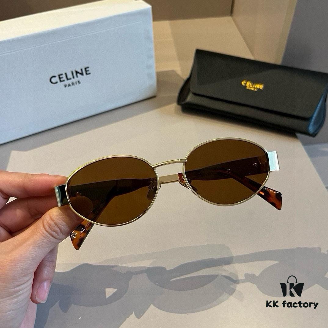6931ab42ccd8ab3d7af9fa1c Lisa's Same Celine Retro Round-Framed Sunglasses, Known as the 'Egg Superman' Style, Also Called the Arc de Triomphe Model, Always Popular and Hard to Get