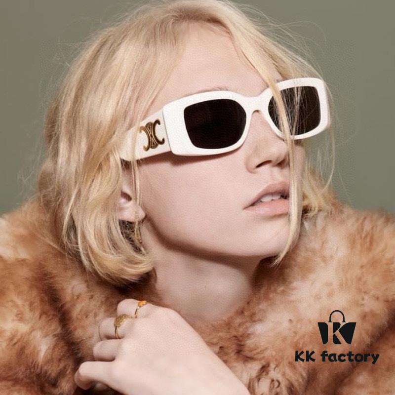 Celine New Women's Sunglasses with Oversized Temples, Elegant and Sophisticated Ladylike Style