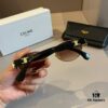 6931ab46ccd8ab3d7af9fa55 Celine New Archlight Sunglasses CL40222U, Same as Lisa's Oval Frame with Thick Metal Temples Exuding a Retro Vibe