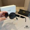 6931ab47ccd8ab3d7af9fa5c Celine New Archlight Sunglasses CL40222U, Same as Lisa's Oval Frame with Thick Metal Temples Exuding a Retro Vibe