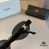 6931ab47ccd8ab3d7af9fa5f Celine New Archlight Sunglasses CL40222U, Same as Lisa's Oval Frame with Thick Metal Temples Exuding a Retro Vibe