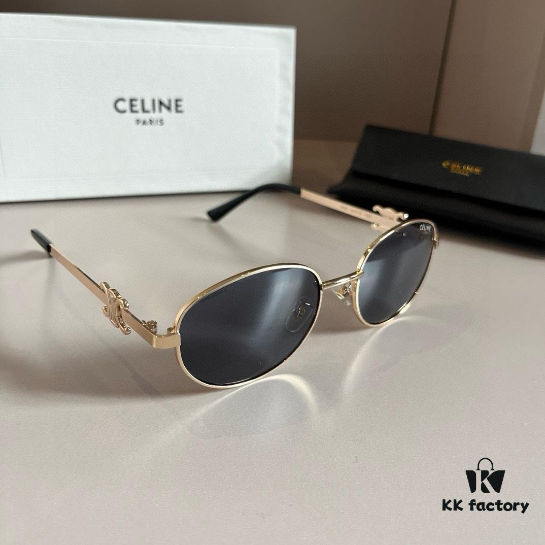 6931ab48ccd8ab3d7af9fa64 Lisa's Same Celine Retro Round-Framed Sunglasses, Known as the 'Egg Superman' Style, Iconic Arch Design Always Popular, Hard to Get