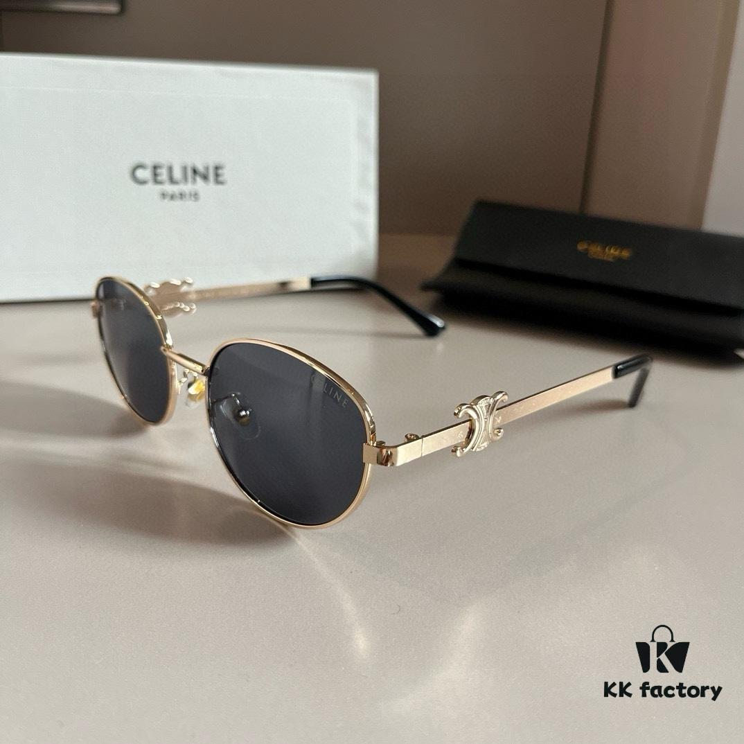 6931ab48ccd8ab3d7af9fa65 Lisa's Same Celine Retro Round-Framed Sunglasses, Known as the 'Egg Superman' Style, Iconic Arch Design Always Popular, Hard to Get