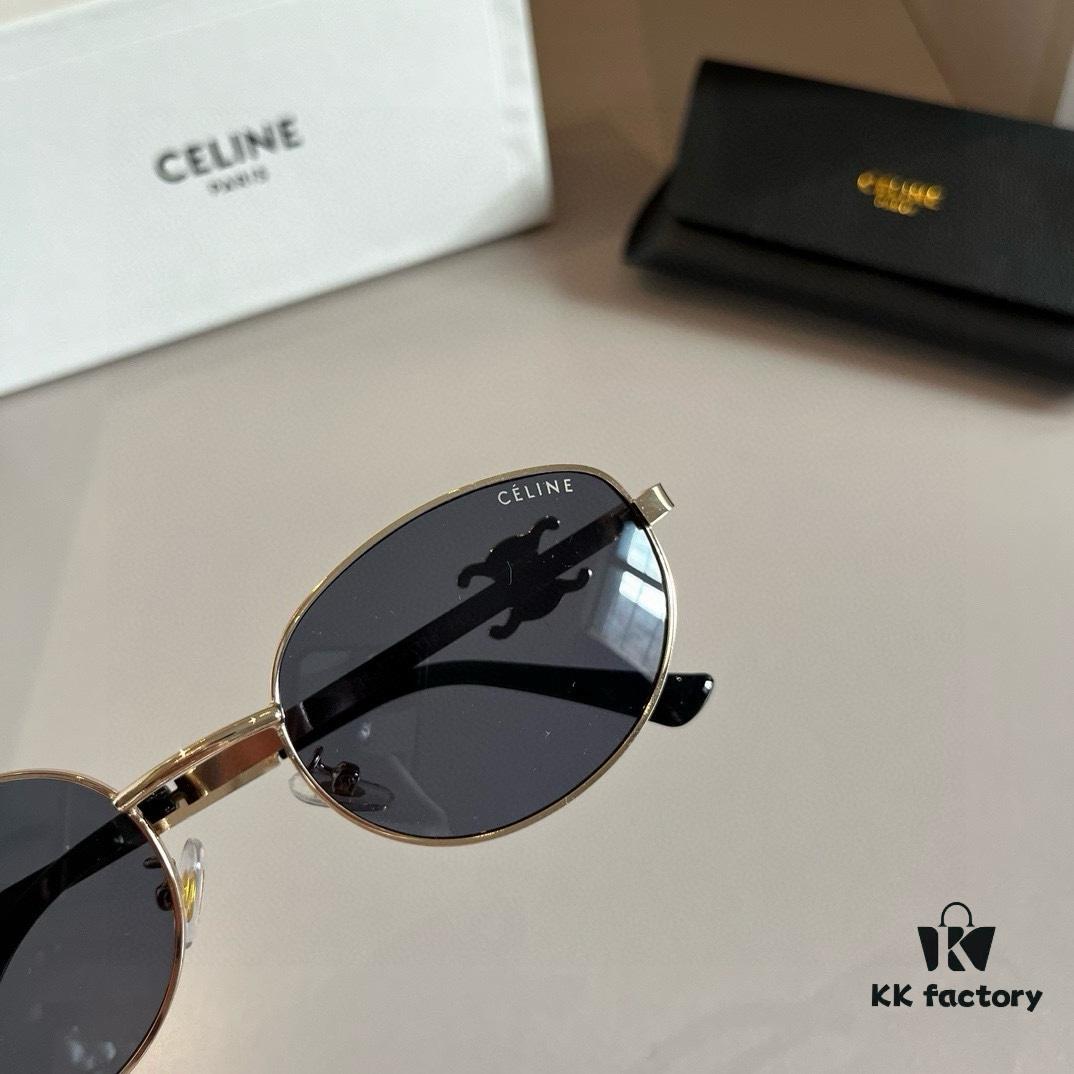 6931ab48ccd8ab3d7af9fa69 Lisa's Same Celine Retro Round-Framed Sunglasses, Known as the 'Egg Superman' Style, Iconic Arch Design Always Popular, Hard to Get