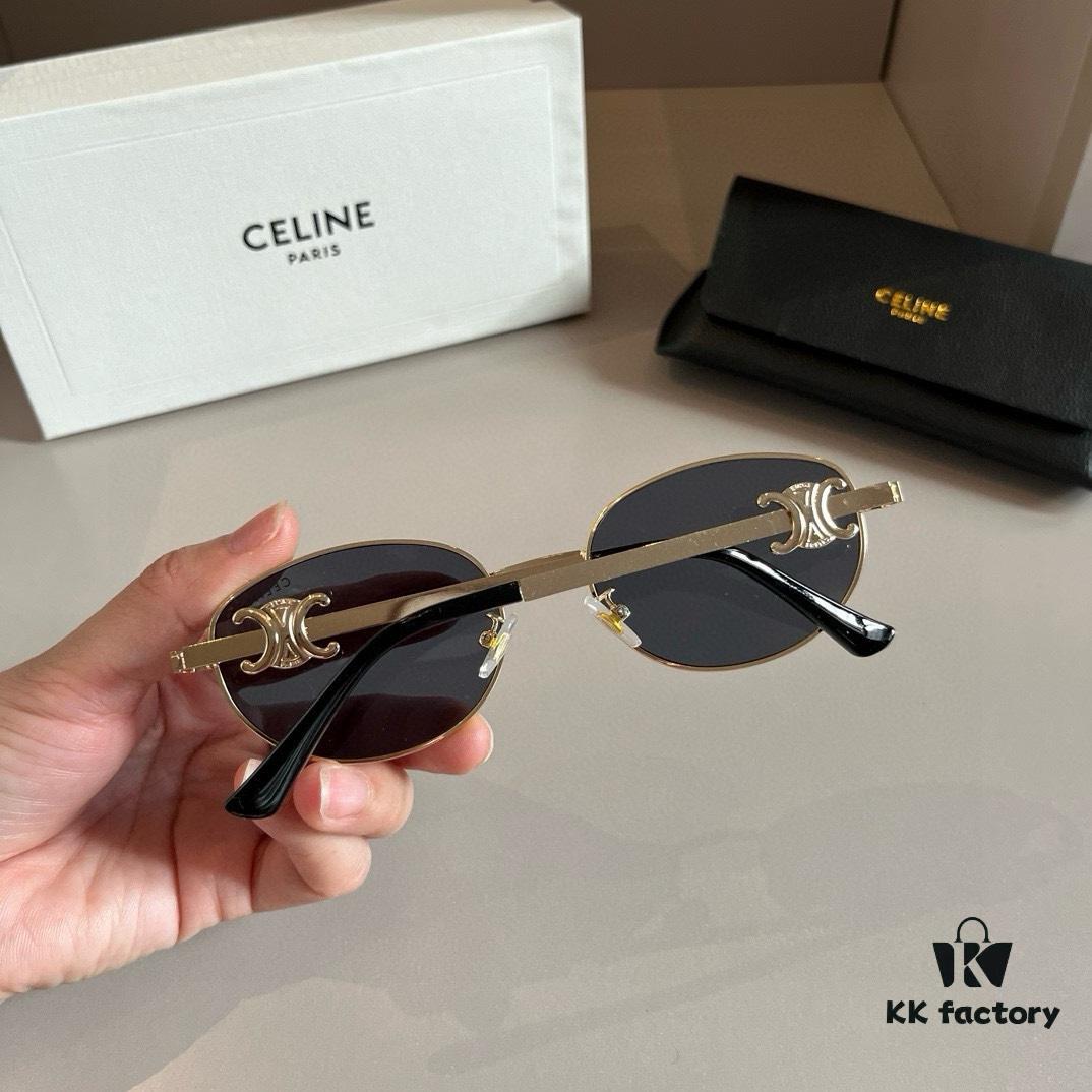 6931ab48ccd8ab3d7af9fa6a Lisa's Same Celine Retro Round-Framed Sunglasses, Known as the 'Egg Superman' Style, Iconic Arch Design Always Popular, Hard to Get