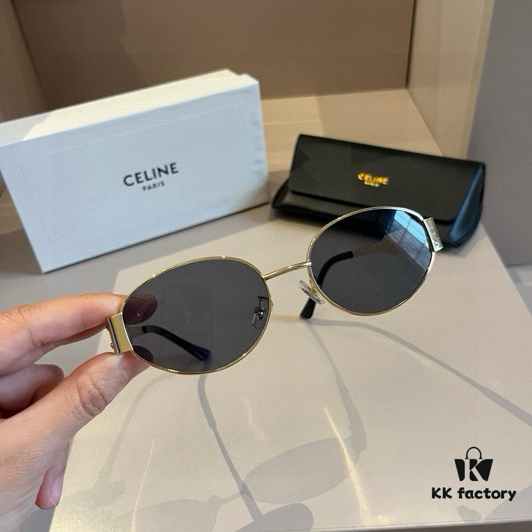 6931ab4accd8ab3d7af9fa88 Lisa's Same Celine Retro Round Frame Sunglasses, Known as the 'Egg Superman' Style, Iconic Arch Design Always Popular, Hard to Get