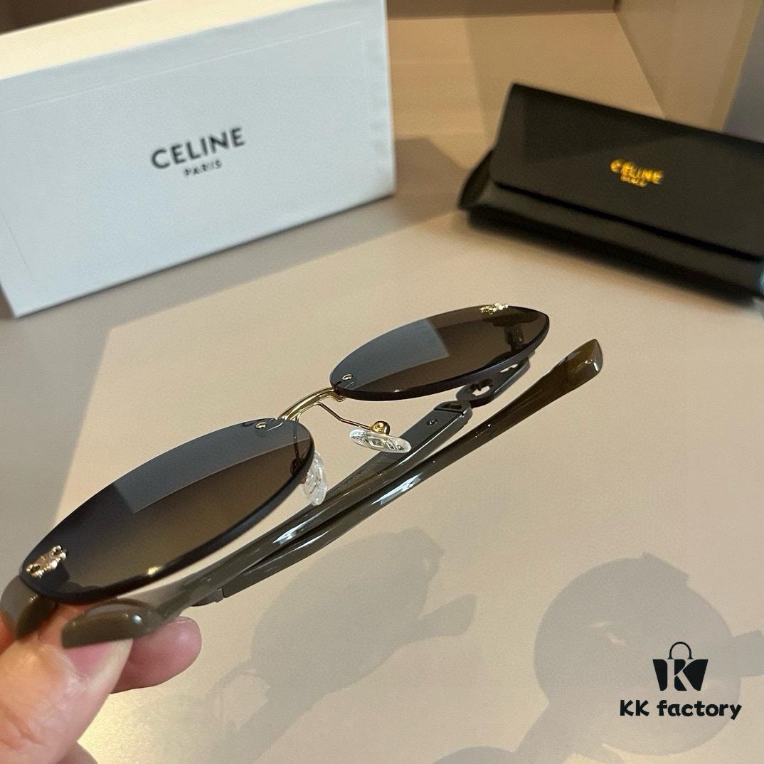 6931ab4bccd8ab3d7af9fa9c Celine New Archway Sunglasses with Bold Metal Temples Exuding Retro Charm