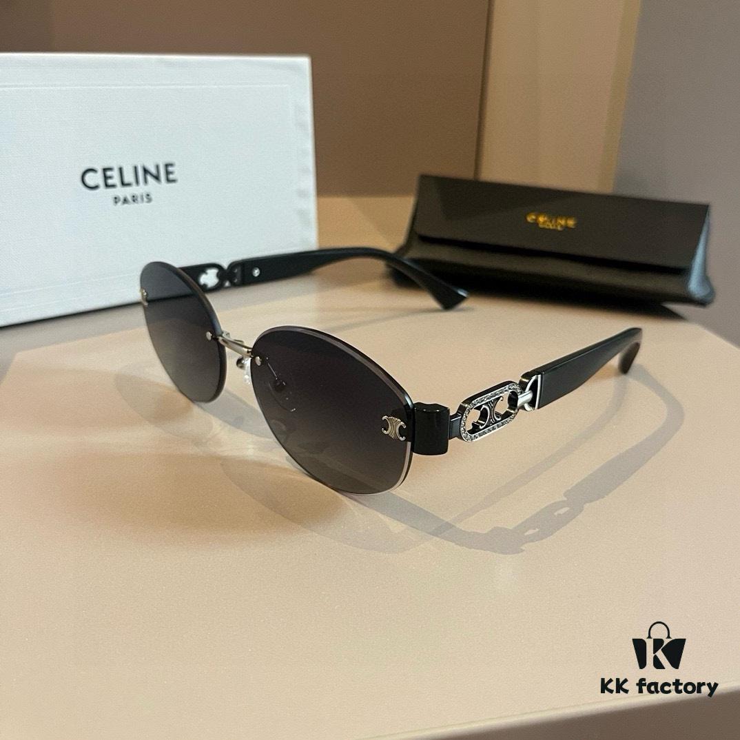 6931ab4bccd8ab3d7af9fa9f Celine New Archway Sunglasses with Bold Metal Temples Exude Retro Charm
