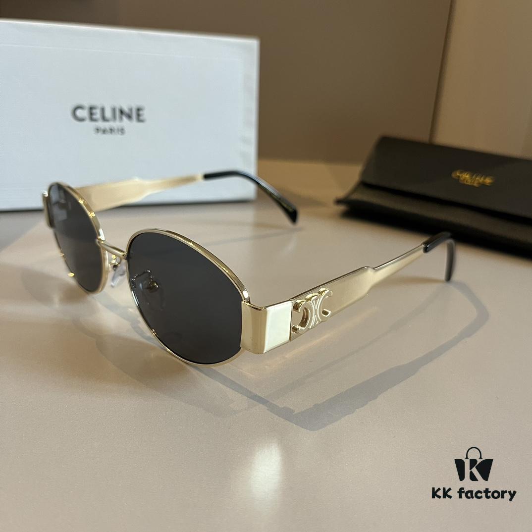 6931ab4dccd8ab3d7af9faba Lisa's Same Celine Retro Round-frame Sunglasses, the 'Egg Superman' Style from Celine, Always Popular and Hard to Get