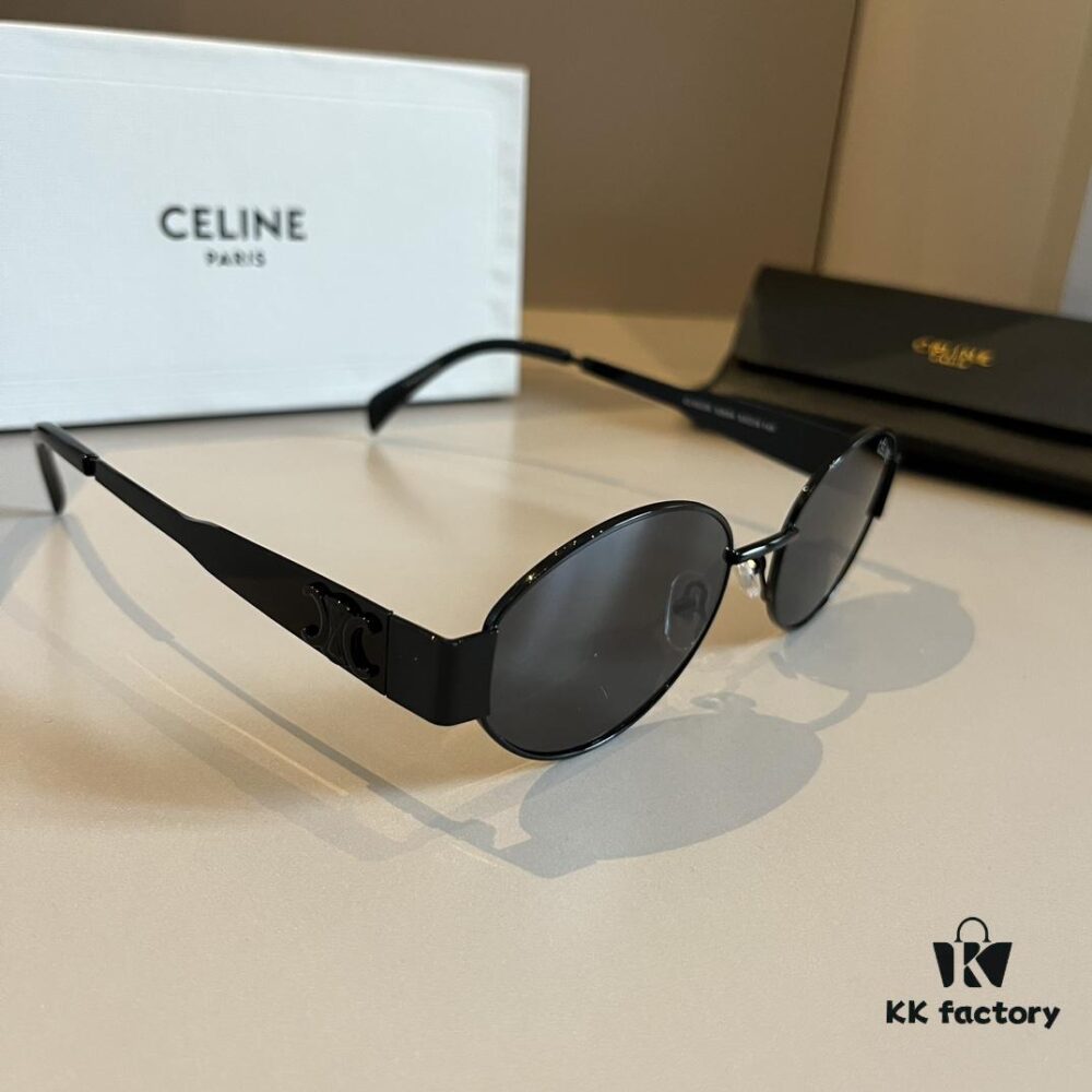 6931ab4eccd8ab3d7af9fac2 Lisa's Same Style - Celine Retro Round Frame Sunglasses, The Popular 'Egg Superman' Design from Celine