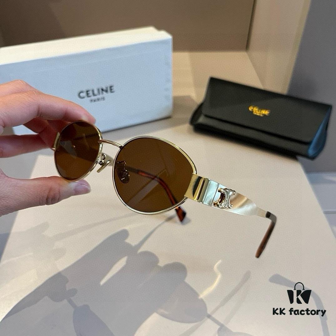 6931ab4fccd8ab3d7af9face Lisa's Same Celine Retro Round-frame Sunglasses, the 'Egg Superman' Style from Celine, Known as the Arc de Triomphe Design, Always Popular and Hard to Get