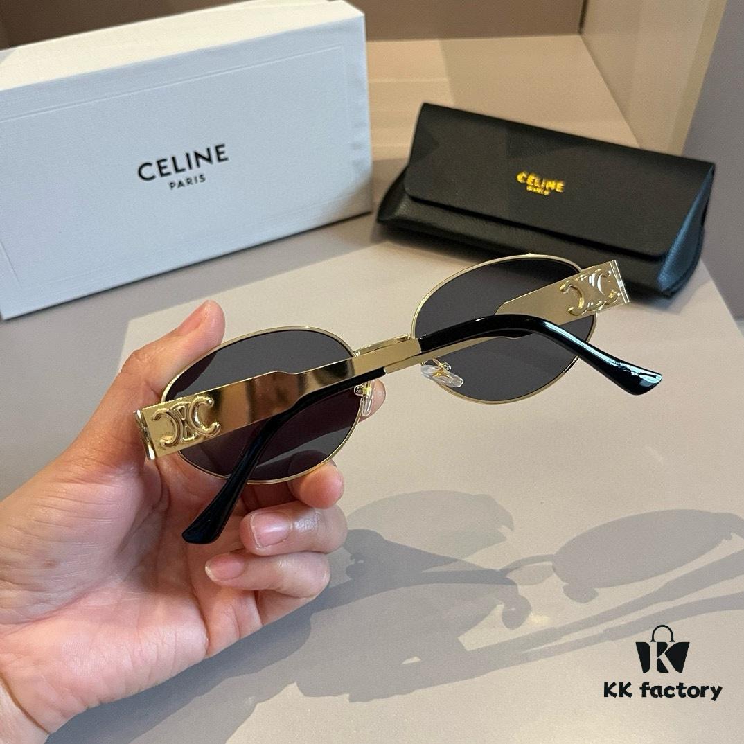 6931ab53ccd8ab3d7af9fb12 Lisa's Same Celine Retro Round-Framed Sunglasses, Known as 'Sailor Moon' Style, Also Called the Iconic Arch Design, Always Popular and Hard to Get
