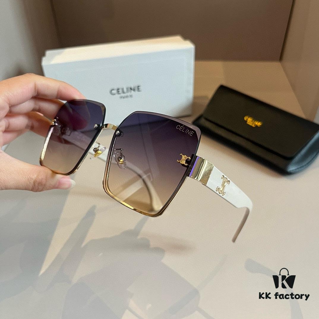CELINE Women's Sunglasses, Highly Dimensional Design, High-Definition Lenses, Novel Style, Premium Texture, Versatile, Minimalist