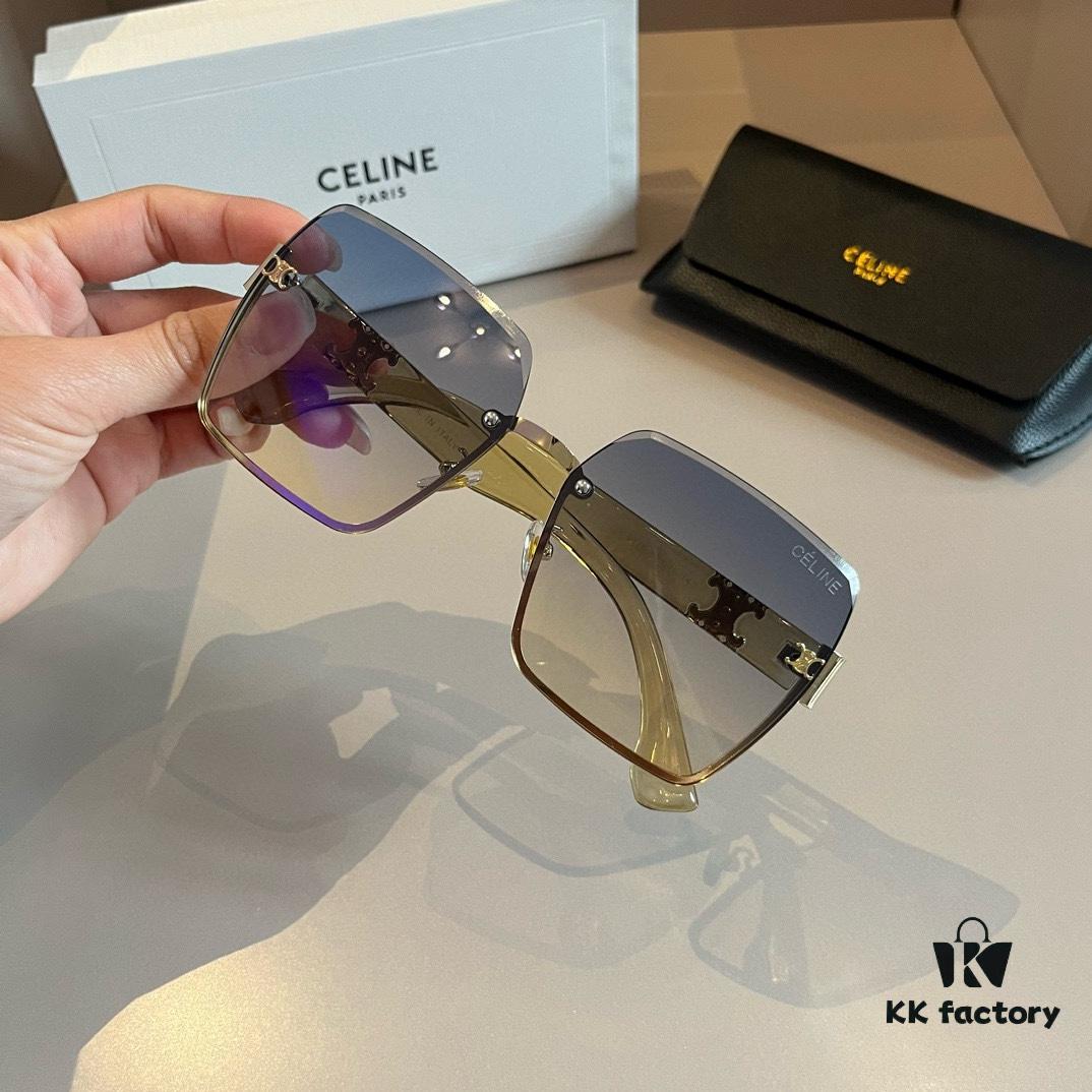 CELINE Women's Sunglasses, Highly Textured, HD Lenses, Stylish and Versatile