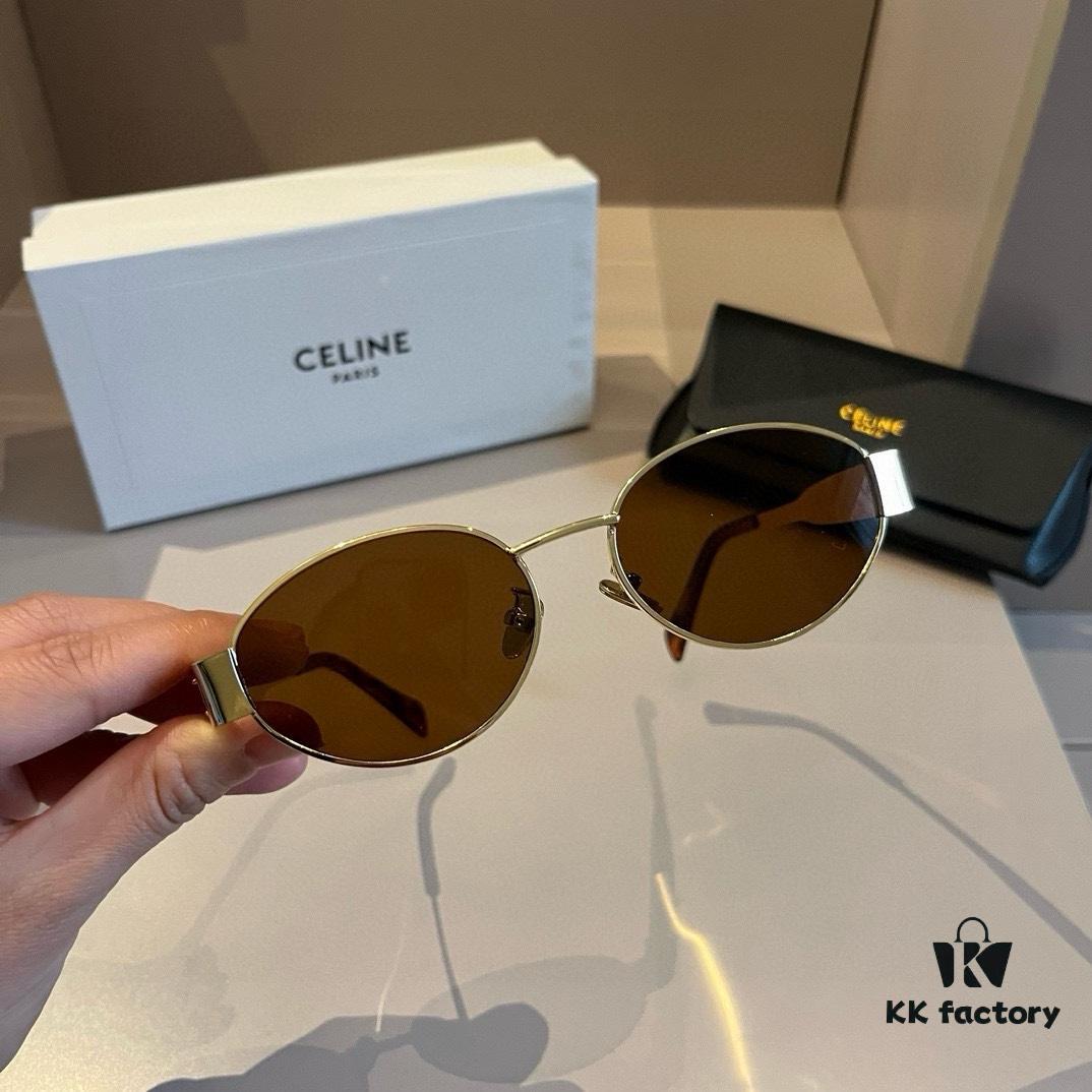 6931ab5cccd8ab3d7af9fb9c Lisa's Same Celine Retro Round-frame Sunglasses, the 'Egg Superman' Style, Also Known as the Arc de Triomphe Model, Always Popular and Hard to Get
