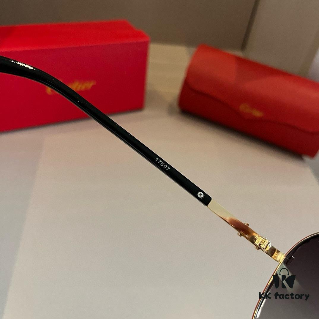 6931ab61ccd8ab3d7af9fbe9 Cartier Men's High-End Aviator Sunglasses, Website One-to-One Replica, Elegant and Luxurious Design with Minimalist Iconic Logo on Temples