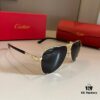 6931ab61ccd8ab3d7af9fbeb Cartier Men's Official Website 1:1 Large Aviator Sunglasses, High-End and Elegant, Featuring Minimalist Signature Logo on Temples, Luxury Eyewear