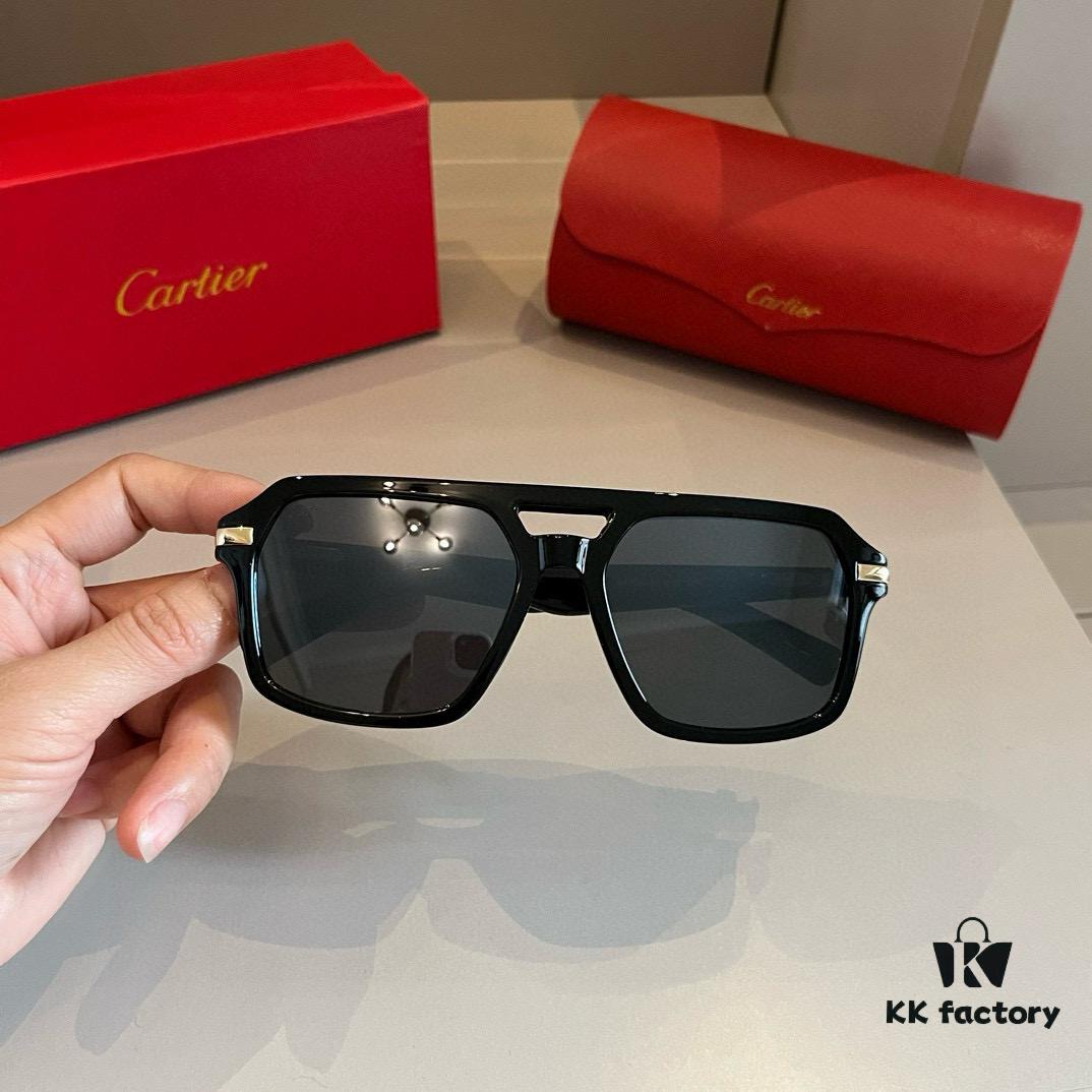 6931ab62ccd8ab3d7af9fbf6 Cartier Men's Official Website 1:1 High-End Aviator Sunglasses, Elegant and Luxurious Design with Minimalist Iconic Logo on Temples