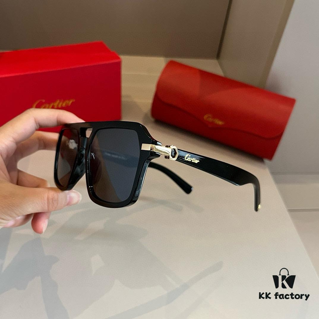 6931ab62ccd8ab3d7af9fbf8 Cartier Men's Official Website 1:1 High-End Aviator Sunglasses, Elegant and Luxurious Design with Minimalist Iconic Logo on Temples
