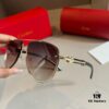 6931ab63ccd8ab3d7af9fc09 Cartier Men's Official Website 1:1 Large Aviator Sunglasses, High-End and Elegant, Featuring Minimalist Signature Logo on Temples, Luxuriously Crafted