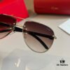 6931ab63ccd8ab3d7af9fc0a Cartier Men's Official Website 1:1 Large Aviator Sunglasses, High-End and Elegant, Featuring Minimalist Signature Logo on Temples, Luxuriously Crafted