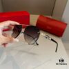 6931ab66ccd8ab3d7af9fc2c Cartier Men's Official Website 1:1 Large Aviator Sunglasses, High-End and Elegant, Minimalist Signature Logo on Temples, Luxurious Eyewear