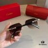 6931ab66ccd8ab3d7af9fc2f Cartier Men's Official Website 1:1 Large Aviator Sunglasses, High-End and Elegant, Minimalist Signature Logo on Temples, Luxurious Eyewear