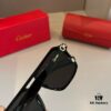 6931ab67ccd8ab3d7af9fc3a Cartier Men's Official Website 1:1 Large Aviator Sunglasses, High-End and Elegant, Featuring Minimalist Signature Logo on Temples, Luxurious Eyewear