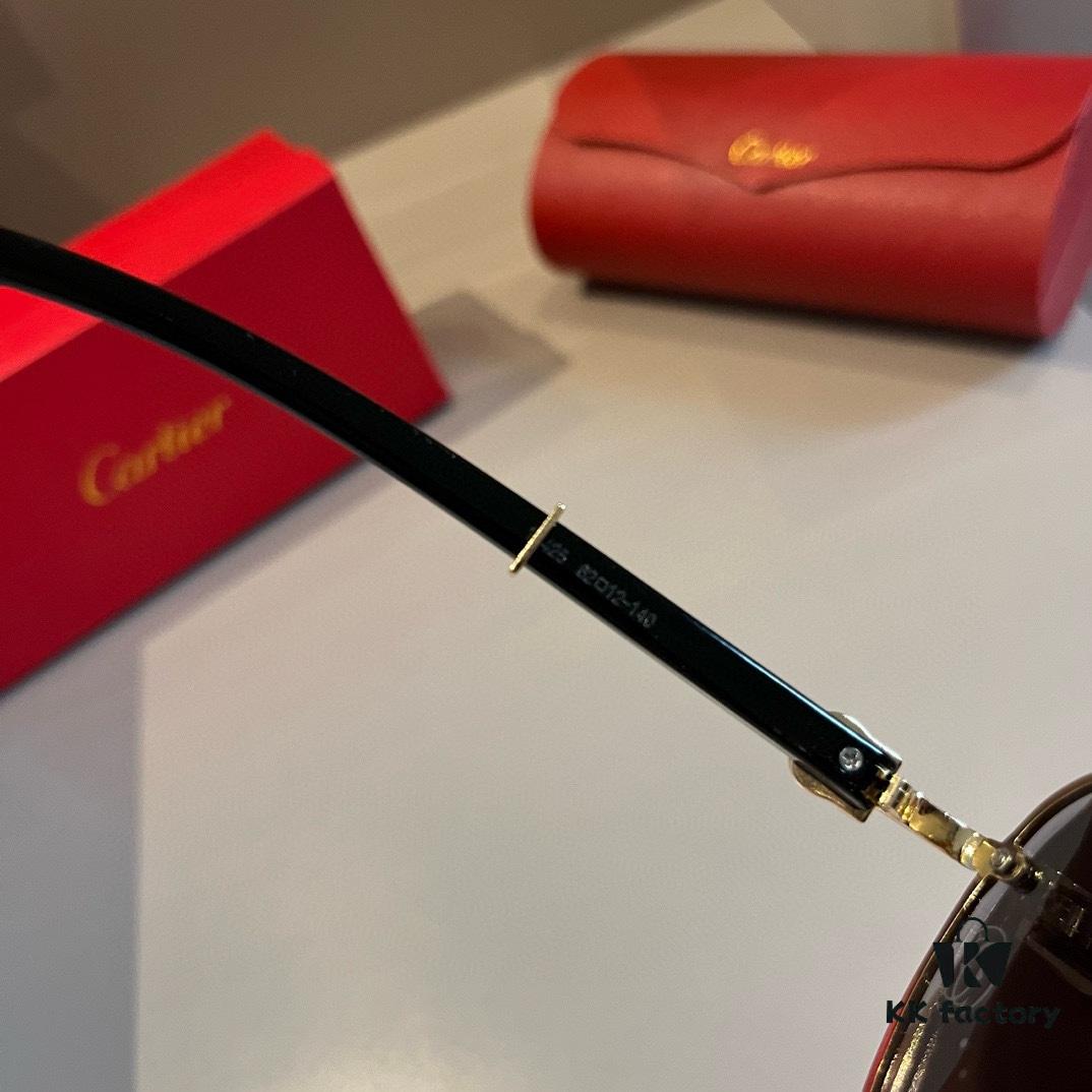 6931ab67ccd8ab3d7af9fc43 Cartier Men's High-End Oversized Aviator Sunglasses, 1:1 Replica of Official Website Version, Minimalist Iconic Logo on Temples, Luxuriously Crafted