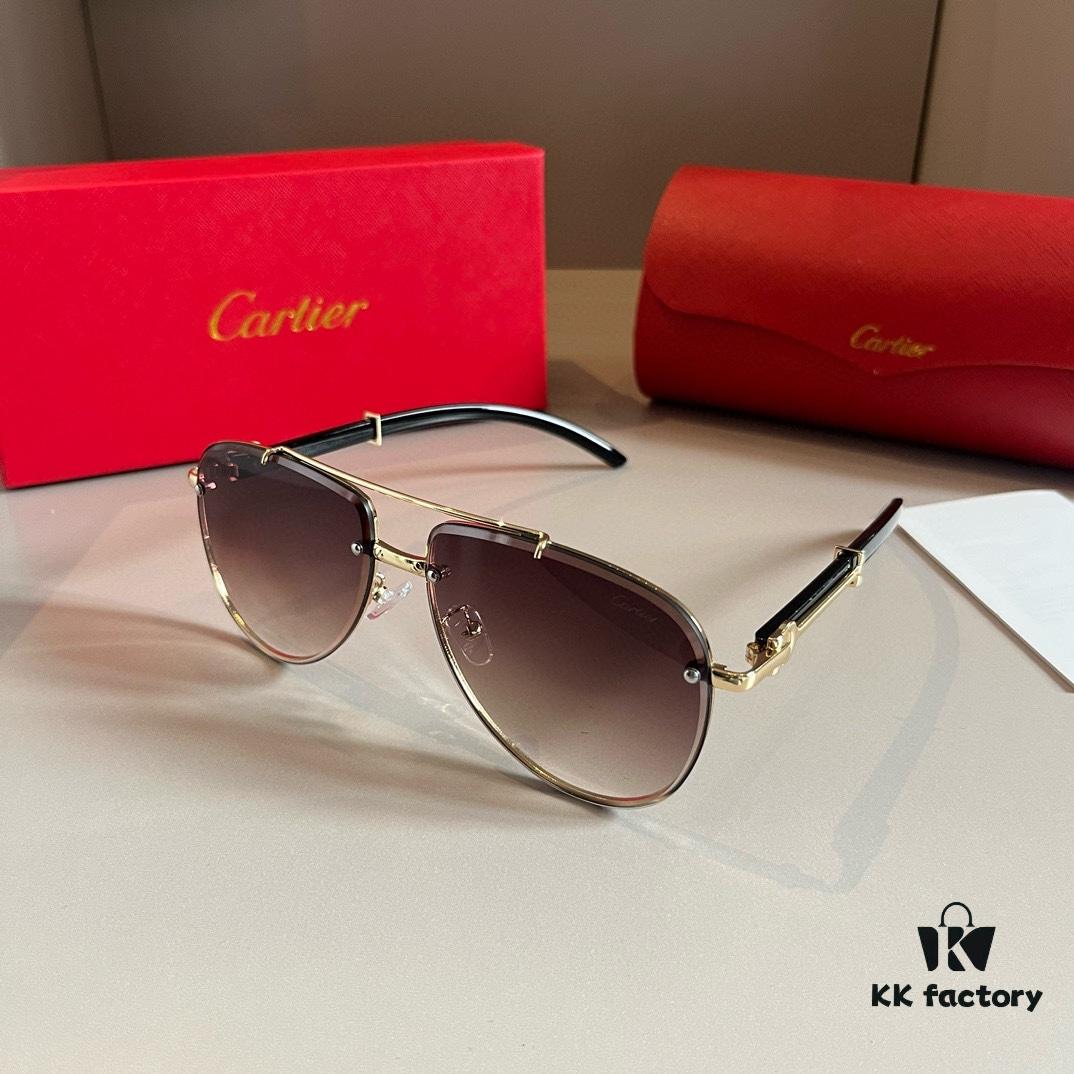 6931ab67ccd8ab3d7af9fc48 Cartier Men's Sunglasses, 1:1 Replica of Official Website Frog-Style Glasses, High-End and Elegant, Featuring Minimalist Signature Logo on Temples, Luxuriously Crafted