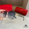 6931ab6accd8ab3d7af9fc6c Cartier Men's Official Website 1:1 Large Aviator Sunglasses, High-End and Elegant, Minimalist Signature Logo on Temples, Luxurious Craftsmanship