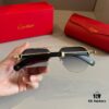 6931ab6accd8ab3d7af9fc6f Cartier Men's Official Website 1:1 Large Aviator Sunglasses, High-End and Elegant, Minimalist Signature Logo on Temples, Luxurious Craftsmanship
