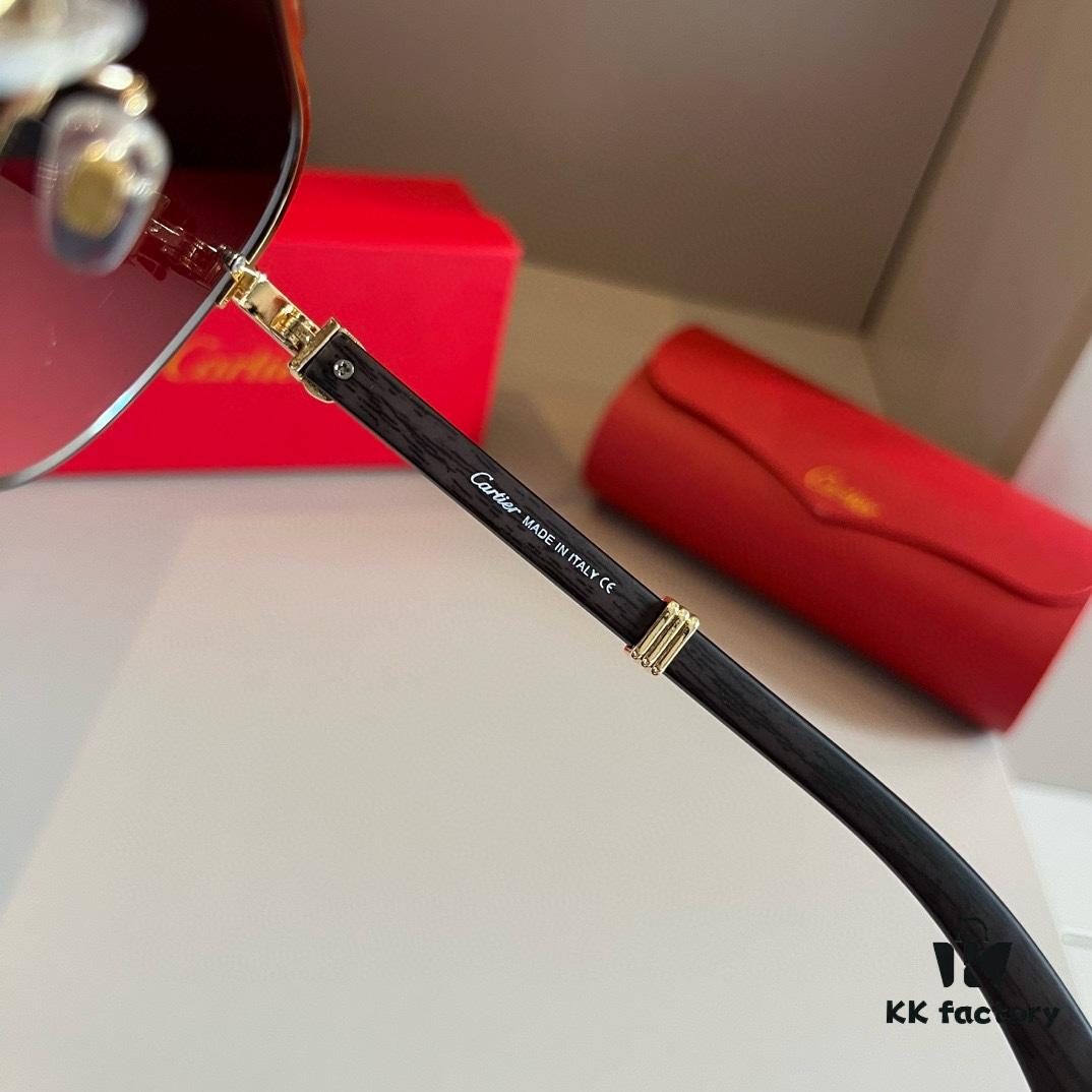 6931ab6accd8ab3d7af9fc71 Cartier Men's Official Website 1:1 Large Aviator Sunglasses, High-End and Elegant, Minimalist Signature Logo on Temples, Luxurious Craftsmanship