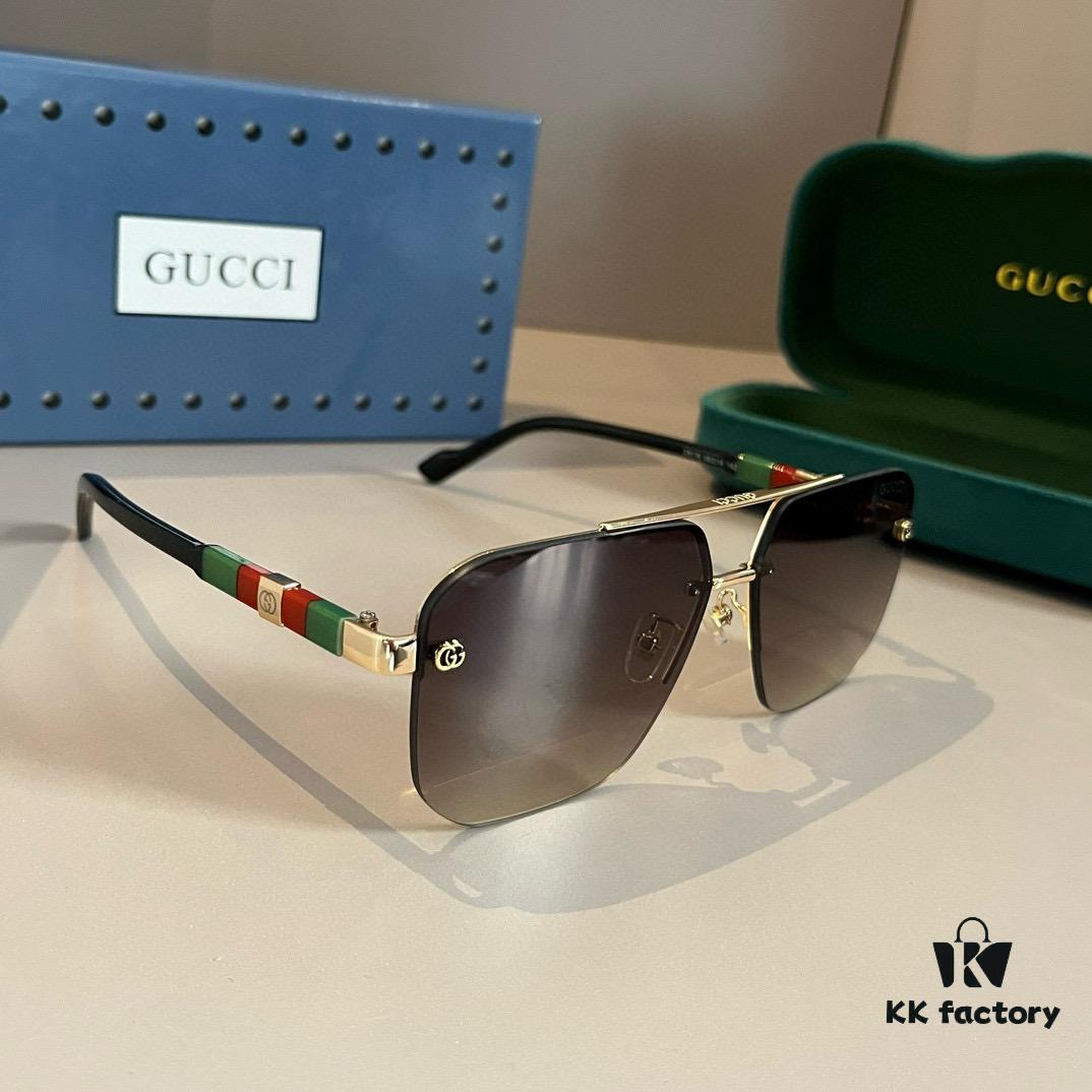 6931ab6dccd8ab3d7af9fc9e Gucci New Arrival Sunglasses 🕶️ Unisex Classic Metal Single-Bridge Aviator Style