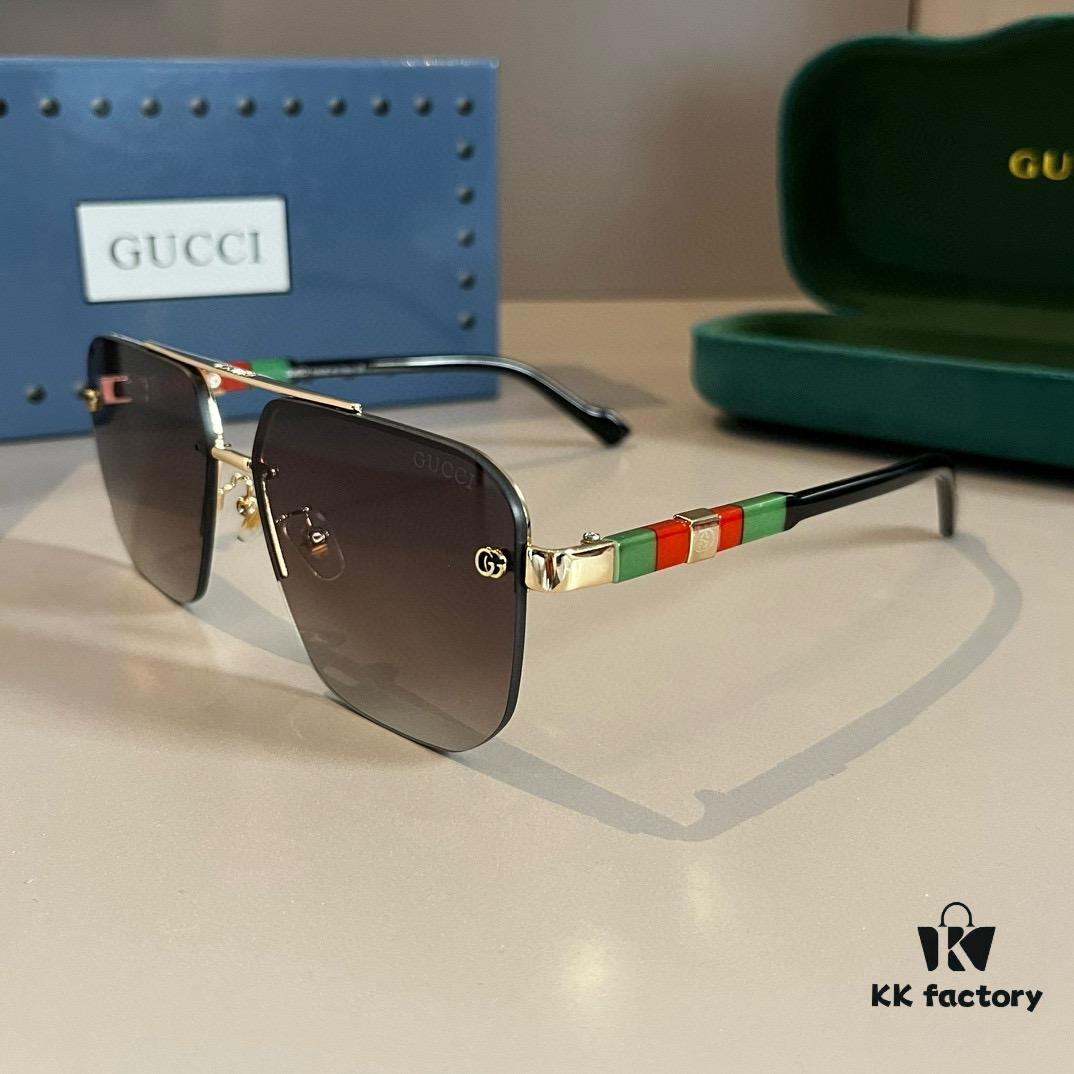 6931ab6dccd8ab3d7af9fca0 Gucci New Arrival Sunglasses 🕶️ Unisex Classic Metal Single-Bridge Aviator Style