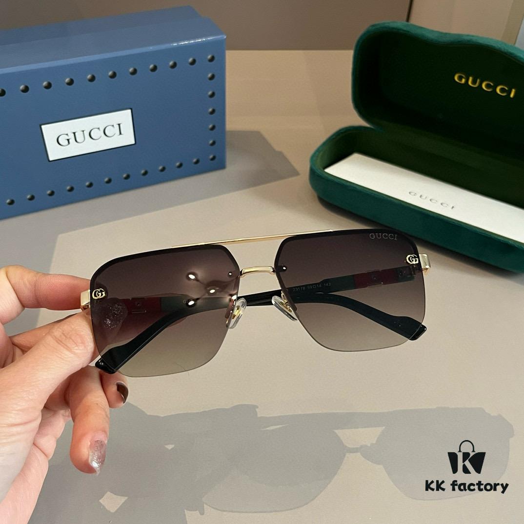 6931ab6dccd8ab3d7af9fca2 Gucci New Arrival Sunglasses 🕶️ Unisex Classic Metal Single-Bridge Aviator Style
