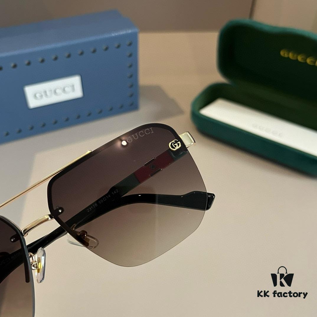 6931ab6eccd8ab3d7af9fca3 Gucci New Arrival Sunglasses 🕶️ Unisex Classic Metal Single-Bridge Aviator Style