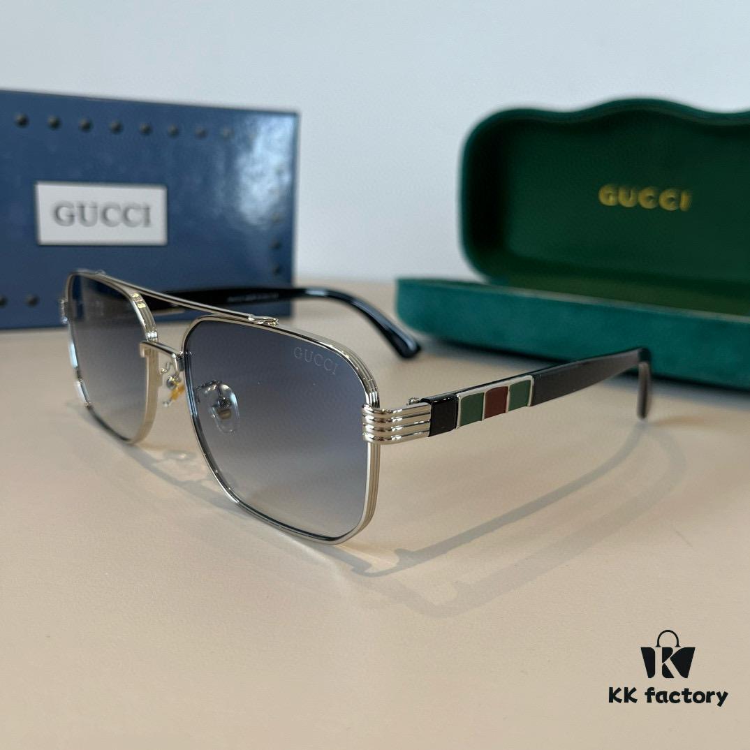 6931ab77ccd8ab3d7af9fd27 Gucci New Arrival Sunglasses 🕶️ Unisex Classic Metal Single-Bridge Aviator Style